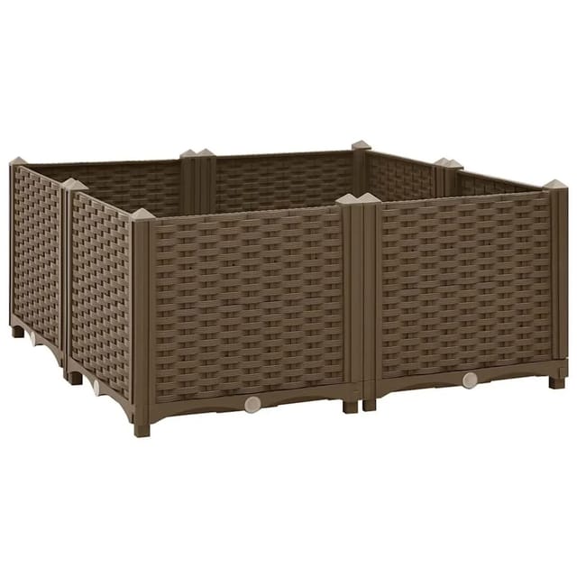 vidaXL Hochbeet 80x80x38 cm Polypropylen 316525