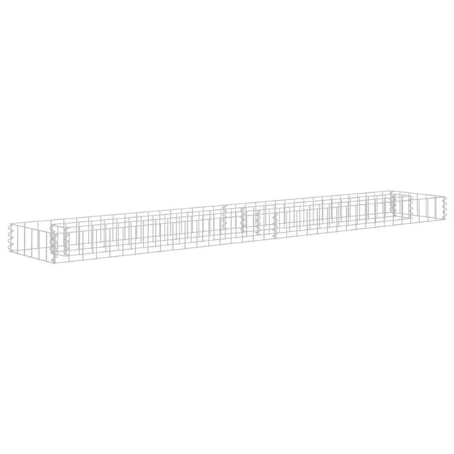 vidaXL Gabionen-Hochbeet Verzinkter Stahl 180x30x10 cm 145632