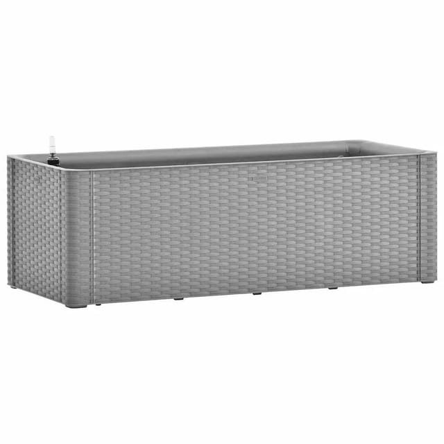 vidaXL Garten-Hochbeet mit Selbstbewässerungssystem Grau 100x43x33 cm 317576