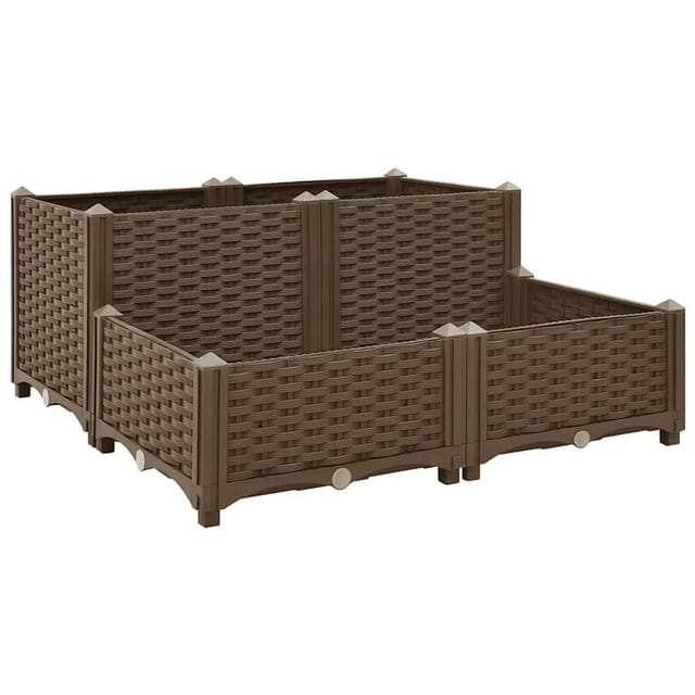 vidaXL Hochbeet 80x80x38 cm Polypropylen 316523