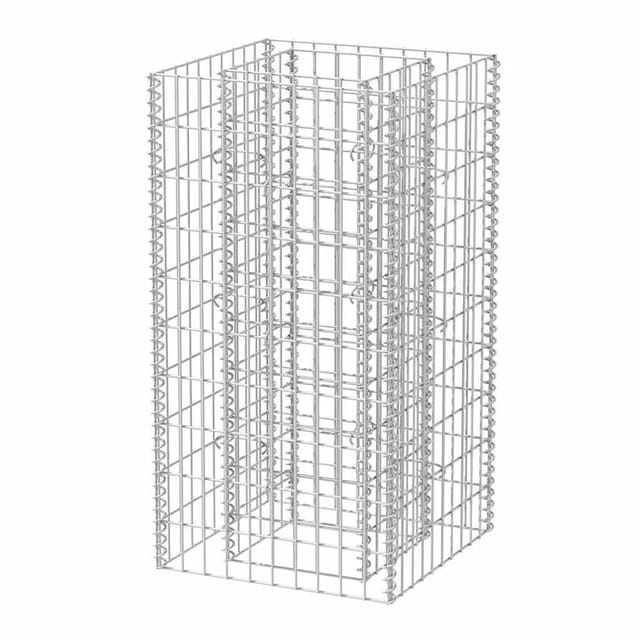 vidaXL Gabionen-Hochbeet Stahl 50x50x100 cm 142557