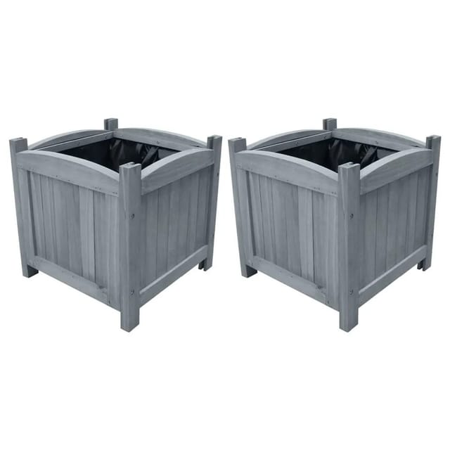 vidaXL Garten-Hochbeete 2 Stk 30x30x30 cm Massivholz Tanne 310041