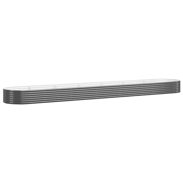 vidaXL Hochbeet Verzinkter Stahl 544x100x36 cm Anthrazit 319016