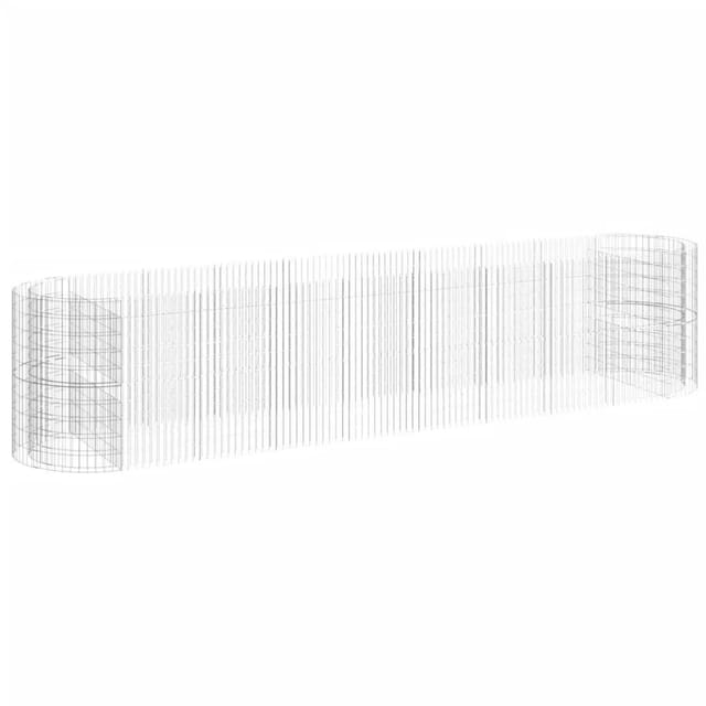 vidaXL Gabionen-Hochbeet Verzinktes Eisen 500x100x100 cm 152048