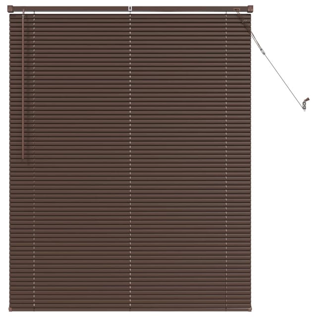 vidaXL Venetianer Jalousie Dunkelbraun mit Muster 150 x 120 cm PVC 42003792