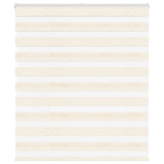 vidaXL Doppelrollo Marmorbeige 130x100cm Stoffbreite 125,9 cm Polyester 4014631