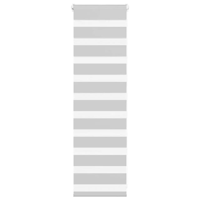 vidaXL Doppelrollo Hellgrau 40x100 cm Stoffbreite 35,9 cm Polyester 4014405