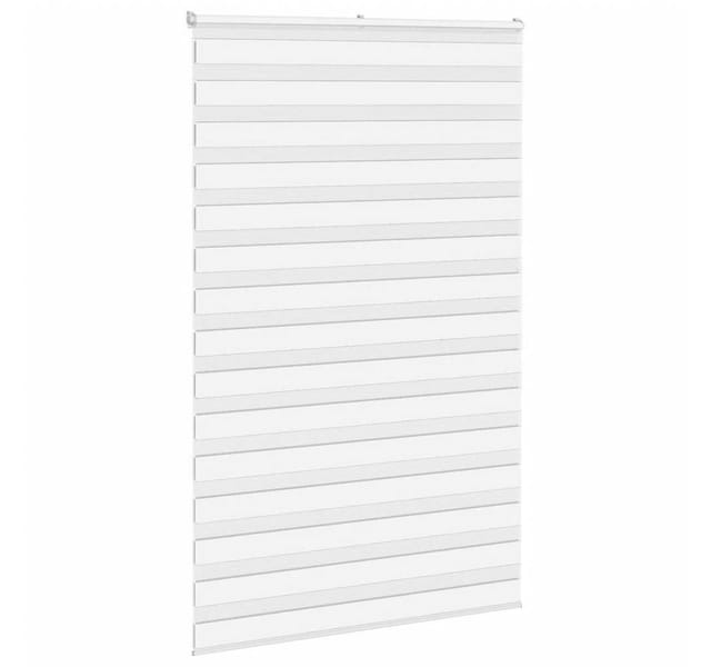 vidaXL Doppelrollo Weiß 145x200 cm Stoffbreite 140,9 cm Polyester 4014790