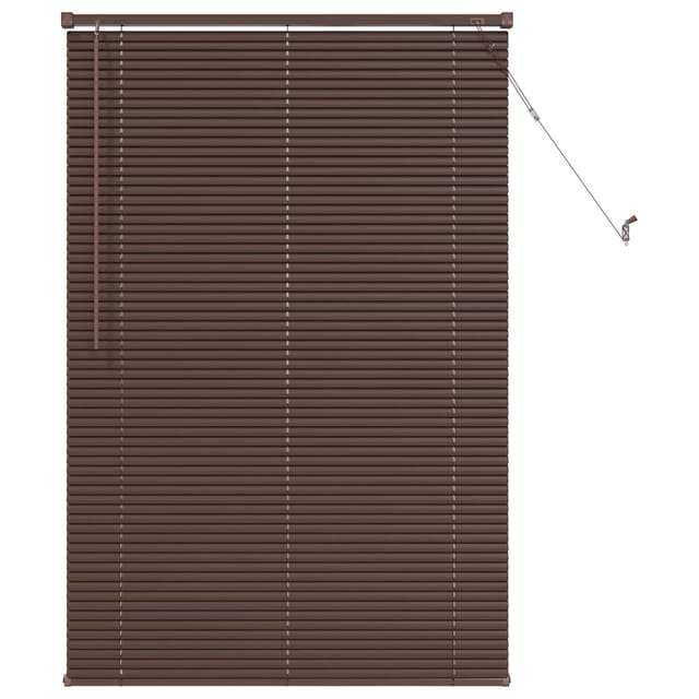 vidaXL Venetianer Jalousie Dunkelbraun mit Muster 150 x 90 cm PVC 42003789