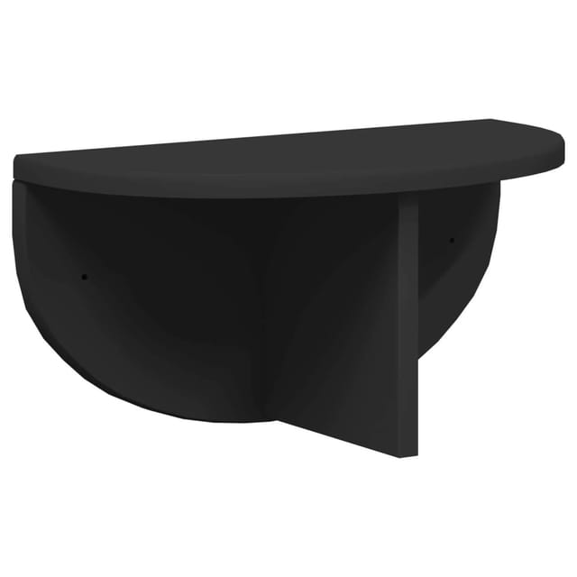 vidaXL Wandregal Wandmontiert Schwarz 38 x 19 x 19 cm Holzwerkstoff 891410