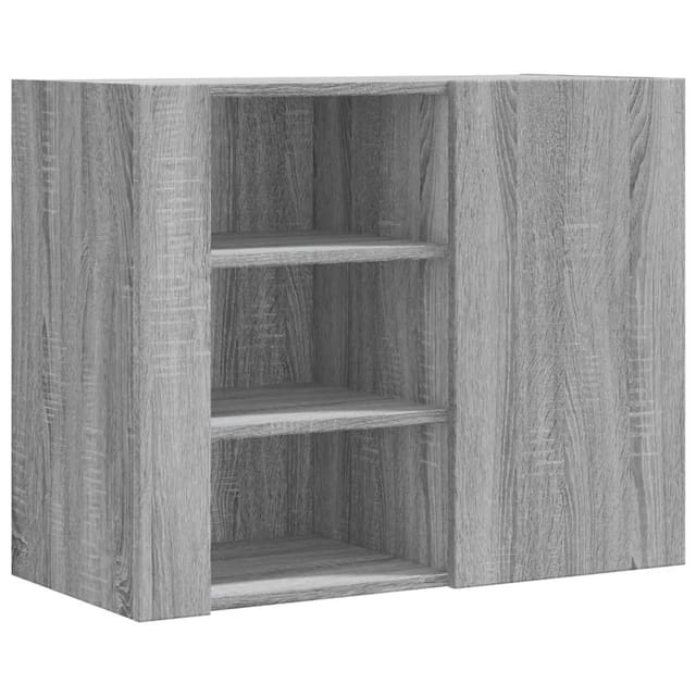 vidaXL Wandregal Grau Sonoma 75x35x60 cm Holzwerkstoff 848428