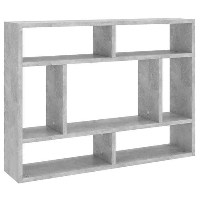 vidaXL Wandregal Betongrau 75x16x55 cm Holzwerkstoff 803006