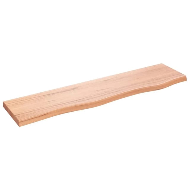 vidaXL Wandregal Hellbraun 80x20x2 cm Massivholz Eiche Behandelt 363659