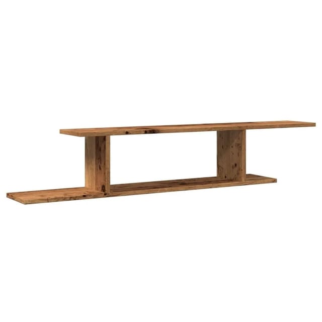 vidaXL TV-Wandregal Altholz-Optik 125x18x23 cm Holzwerkstoff 856574