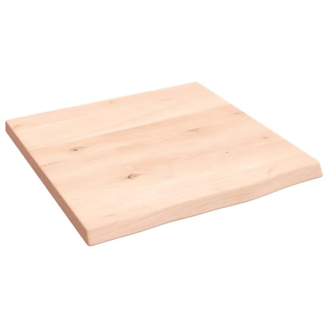 vidaXL Wandregal 40x40x2 cm Massivholz Eiche Unbehandelt 363509
