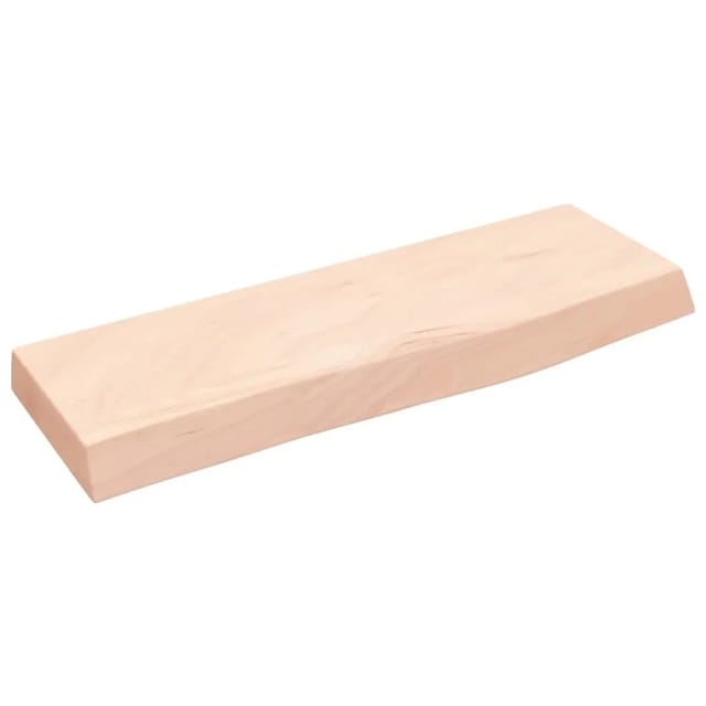 vidaXL Wandregal 60x20x4 cm Massivholz Eiche Unbehandelt 363522