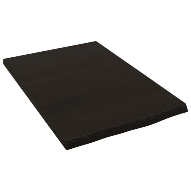 vidaXL Wandregal Dunkelbraun 40x60x2 cm Massivholz Eiche Behandelt 363755