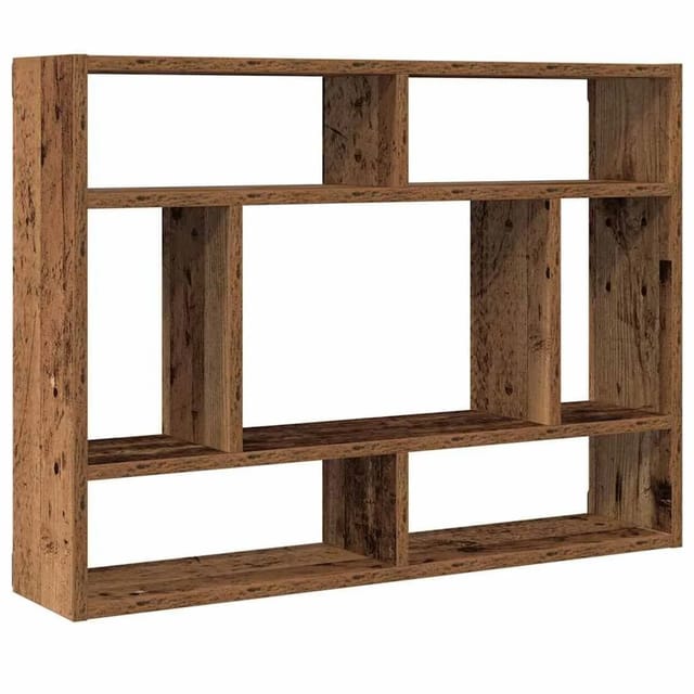 vidaXL Wandregal Altholz-Optik 75x16x55 cm Holzwerkstoff 862045