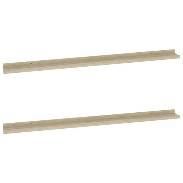 vidaXL Wandregale 2 Stk Sonoma-Eiche 115x9x3 cm 326683