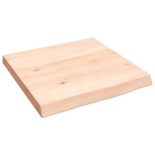 vidaXL Wandregal 40x40x2-4 cm Massivholz Eiche Unbehandelt 363510
