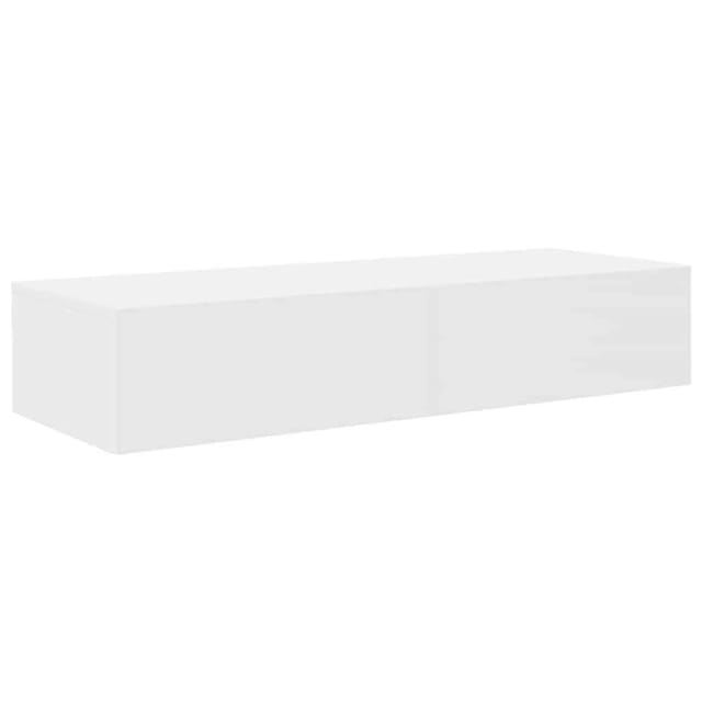 vidaXL Wandregal mit Schubladen Weiß 100x36x19 cm Holzwerkstoff 859986