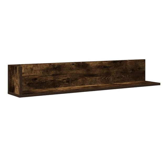 vidaXL Wandregale 2 Stk Räuchereiche 100x16,5x16,5 cm Holzwerkstoff 860044