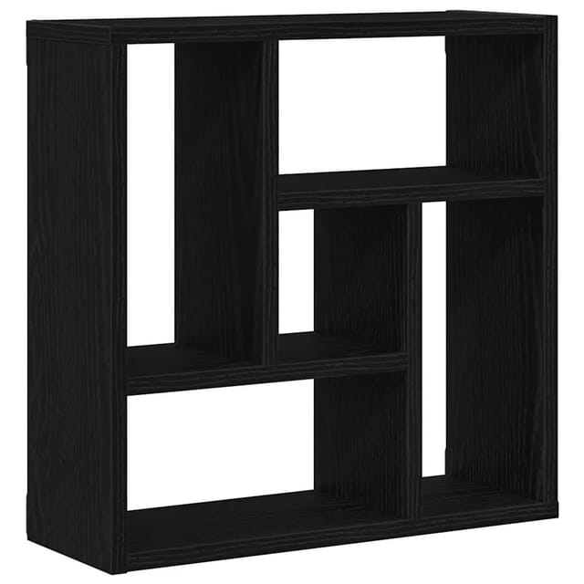 vidaXL Wandregal Schwarz Eichen-Optik 45x16x45 cm Holzwerkstoff 862511