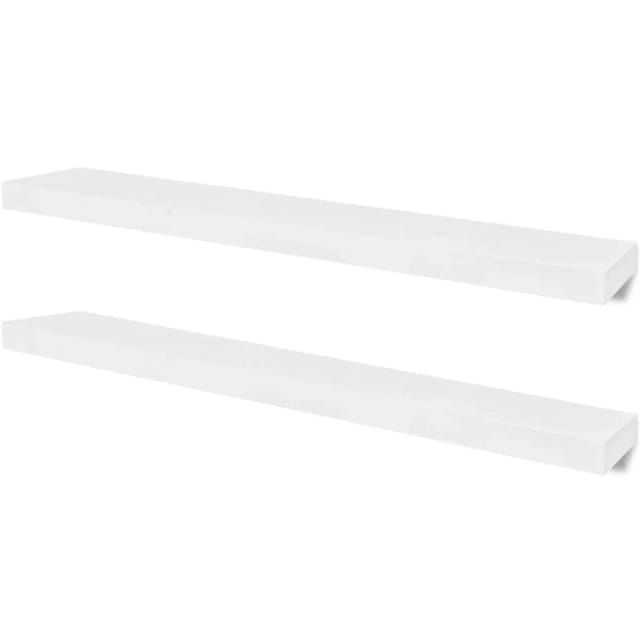 vidaXL Wandregale 2 Stk MDF Weiß 242185