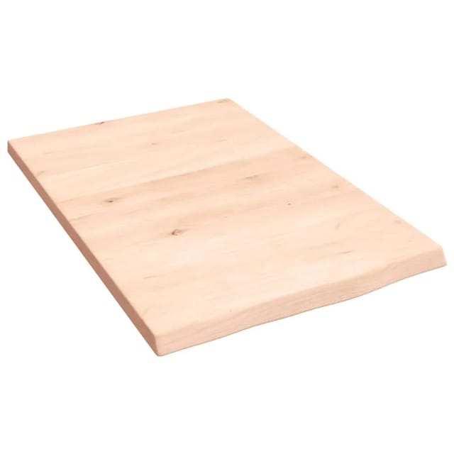 vidaXL Wandregal 40x60x2 cm Massivholz Eiche Unbehandelt 363515
