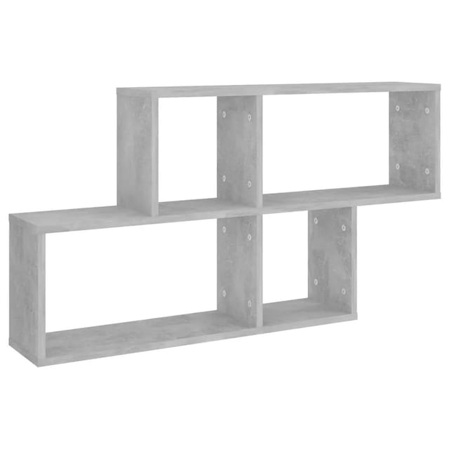 vidaXL Wandregal Betongrau 100x18x53 cm Holzwerkstoff 807164