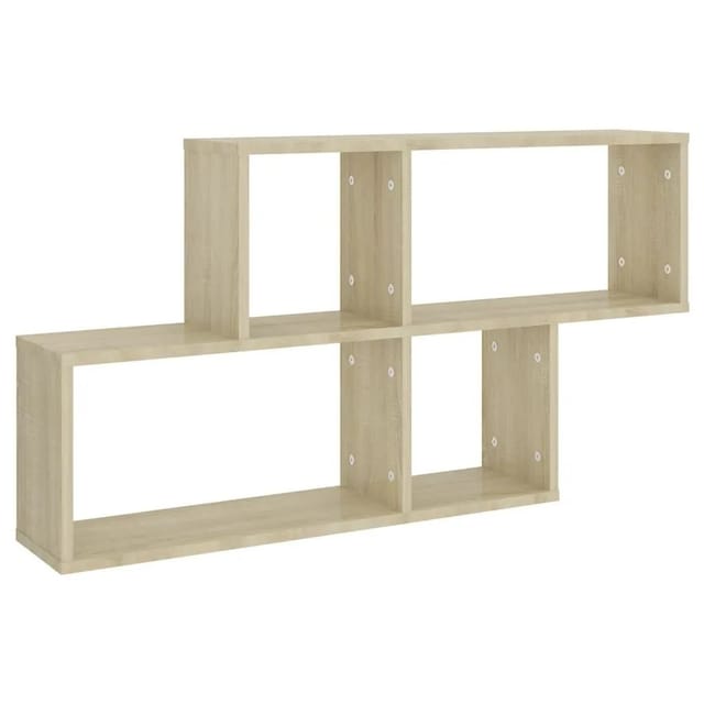 vidaXL Wandregal Sonoma-Eiche 100x18x53 cm Holzwerkstoff 807163