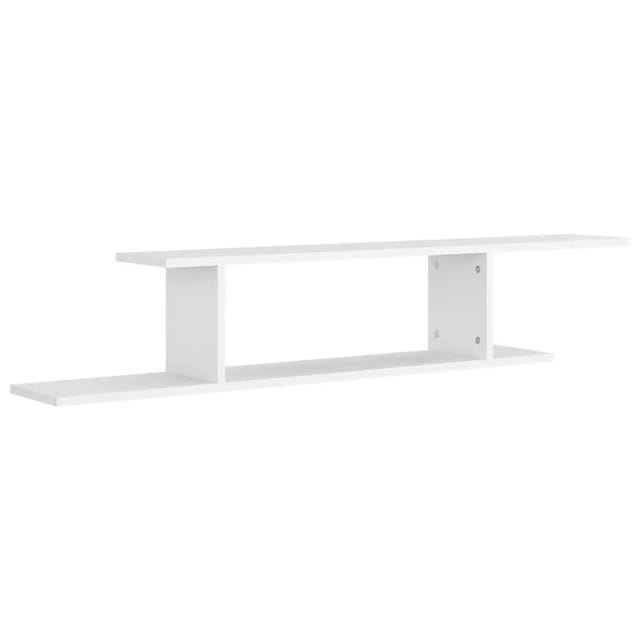 vidaXL TV-Wandregal Weiß 125x18x23 cm Holzwerkstoff 806989