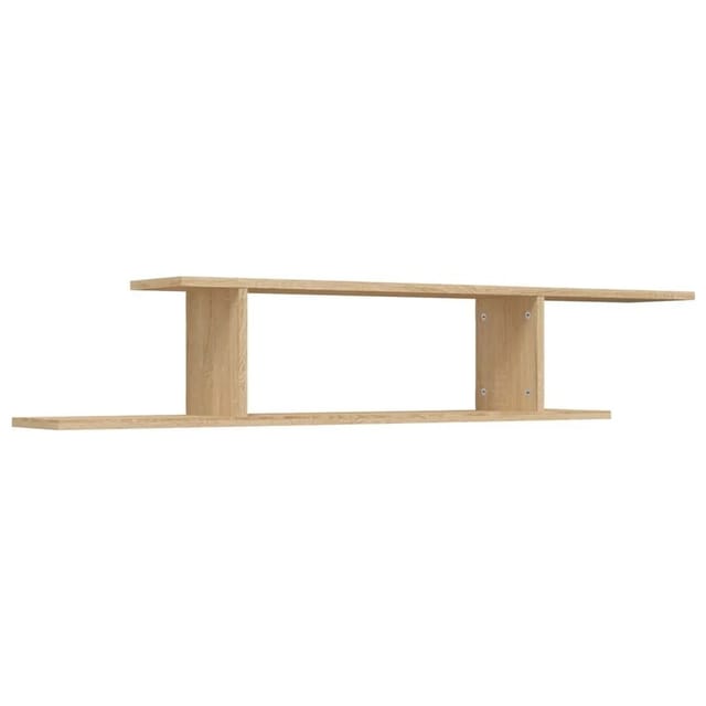 vidaXL TV-Wandregal Sonoma-Eiche 125x18x23 cm Holzwerkstoff 806992