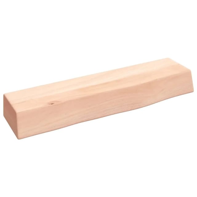 vidaXL Wandregal 40x10x6 cm Massivholz Eiche Unbehandelt 363502