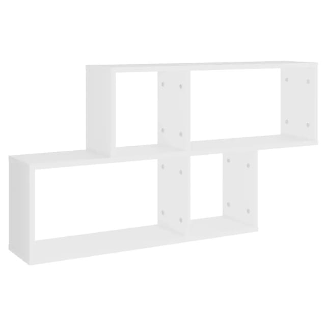 vidaXL Wandregal Weiß 100x18x53 cm Holzwerkstoff 807160