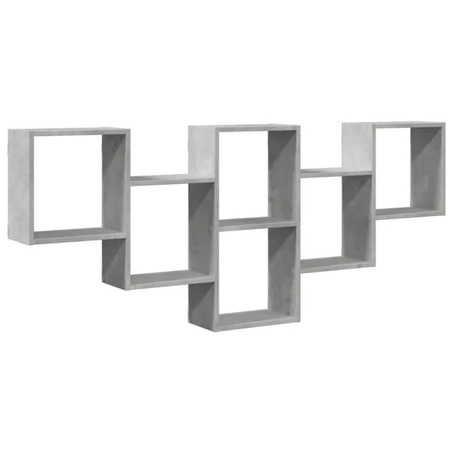 vidaXL Wandregal Betongrau 159x18x66 cm Holzwerkstoff 853302