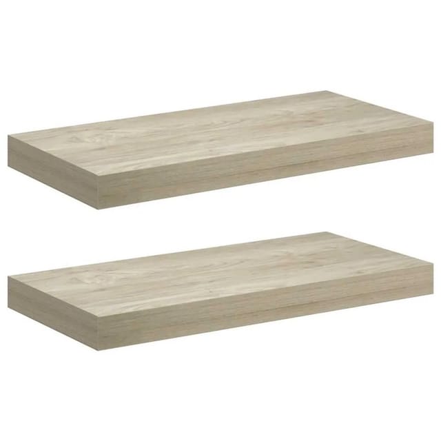 vidaXL Schwebende Wandregale 2 Stk Eichefarben 50x23x3,8cm MDF 323872
