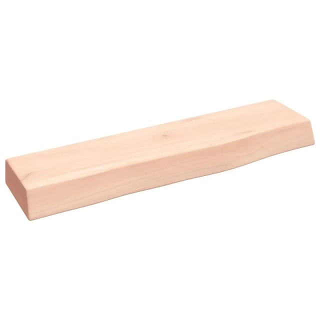 vidaXL Wandregal 40x10x4 cm Massivholz Eiche Unbehandelt 363501