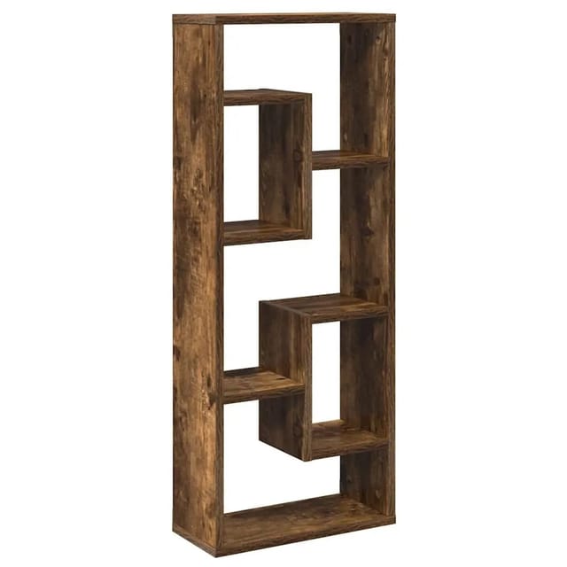 vidaXL Wandregal Räuchereiche 36x16x90 cm Holzwerkstoff 815846