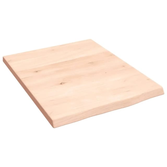 vidaXL Wandregal 40x50x2 cm Massivholz Eiche Unbehandelt 363512