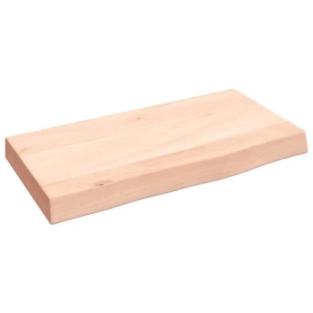 vidaXL Wandregal 40x20x4 cm Massivholz Eiche Unbehandelt 363504