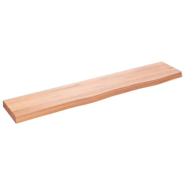 vidaXL Wandregal Hellbraun 100x20x4 cm Massivholz Eiche Behandelt 363678
