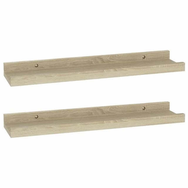 vidaXL Wandregale 2 Stk Sonoma-Eiche 40 x 9 x 3 cm 326679
