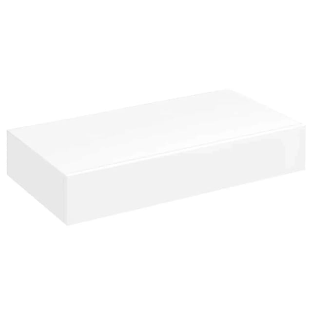vidaXL Wandregal mit Schublade MDF Weiß 242187