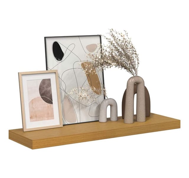 vidaXL Wandregal Wandmontiert Beige 80 x 23,5 x 4 cm Holzwerkstoff 42019992
