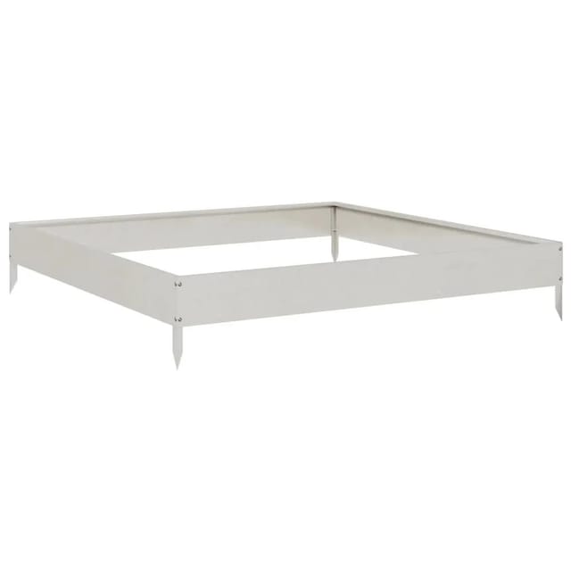 vidaXL Hochbeet 100x100x18,5 cm Edelstahl 851014