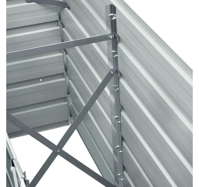 vidaXL Garten-Hochbeet Verzinkter Stahl 240 x 40 x 77 cm Anthrazit 47043