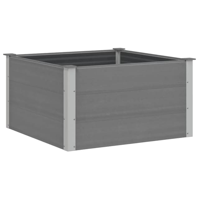 vidaXL Garten-Hochbeet WPC 100 x 100 x 54 cm Grau 43605