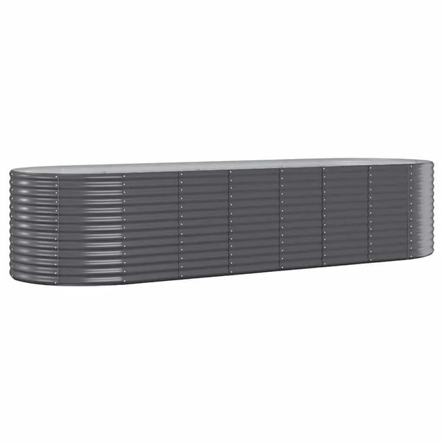 vidaXL Hochbeet Verzinkter Stahl 322x100x68 cm Anthrazit 319071
