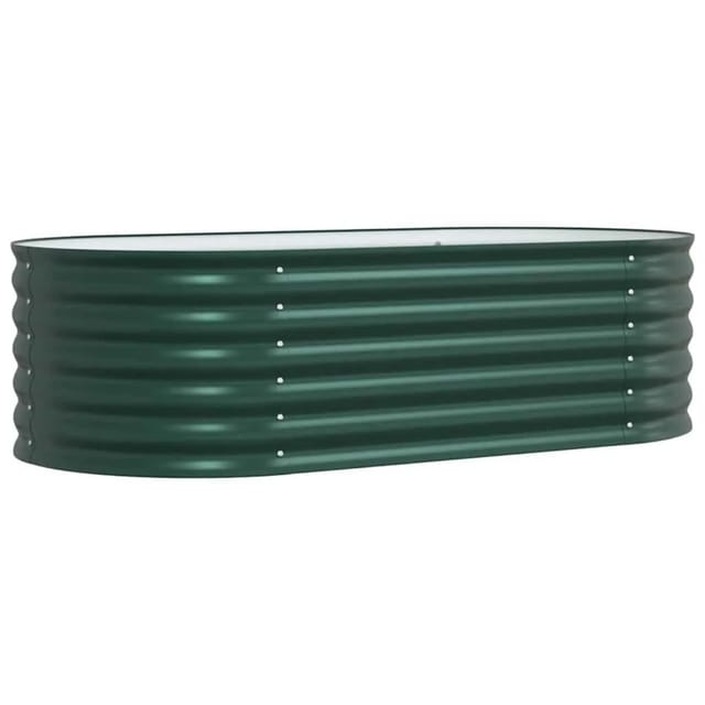 vidaXL Hochbeet Grün 160 x 80 x 44 cm Stahl 42008130